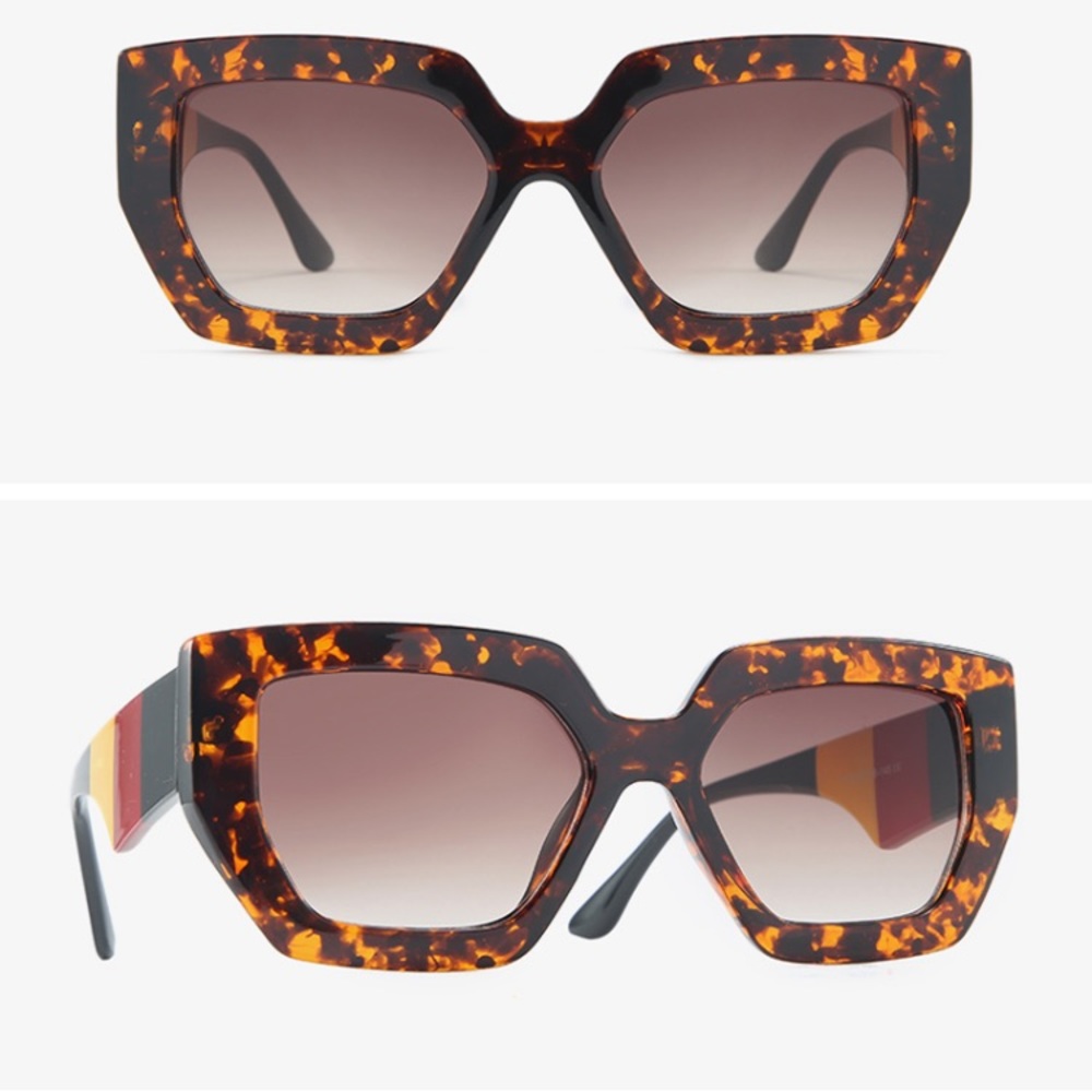 Cat Eye Square Tortoise Sunglasses